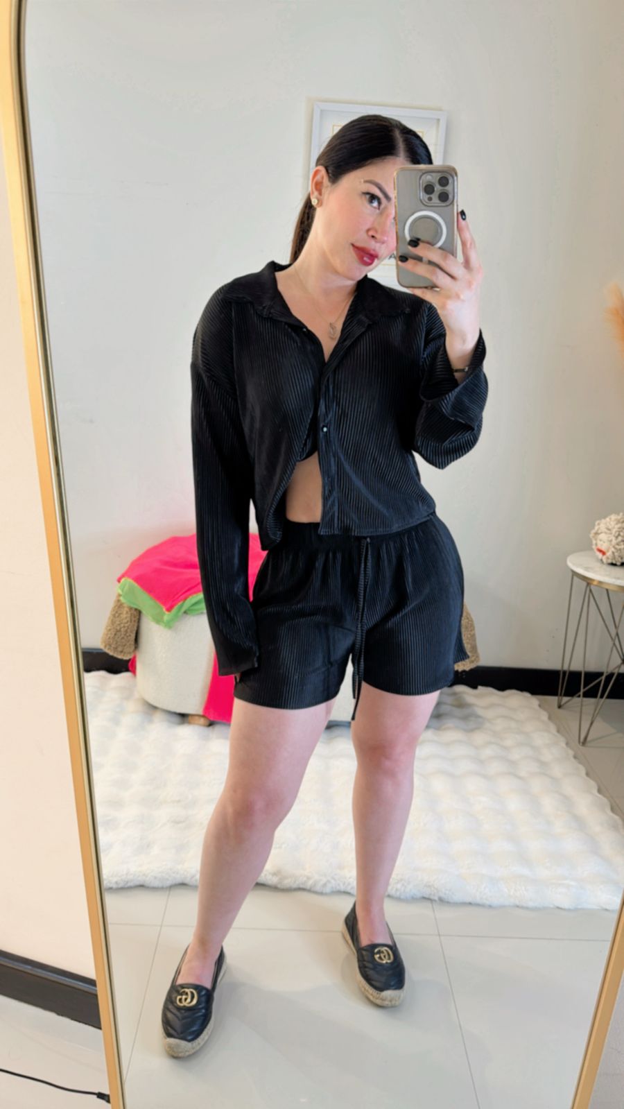 Conjunto Seda/Negro