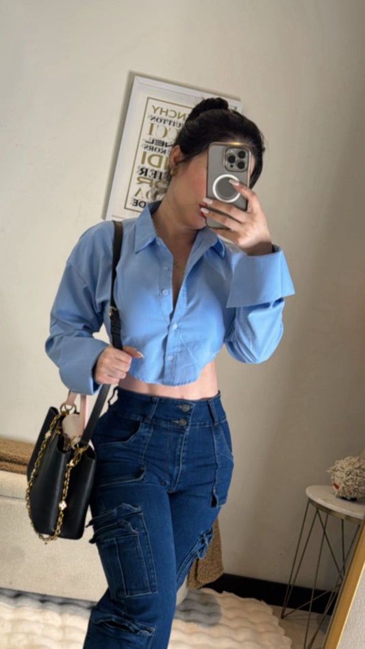 Camisa / azul marino